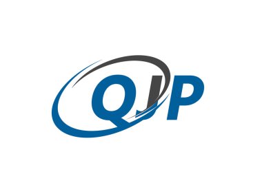QJP yaratıcı logo tasarımı vektör çizimi