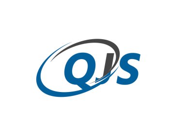 QJS yaratıcı logo tasarımı vektör çizimi