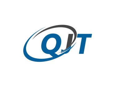 QJT yaratıcı logo tasarımı vektör çizimi