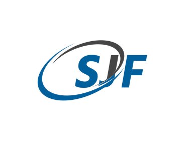 SJF yaratıcı logo tasarımı vektör çizimi