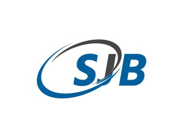 SJB yaratıcı logo tasarımı vektör çizimi
