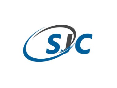 SJC yaratıcı logo tasarımı vektör çizimi