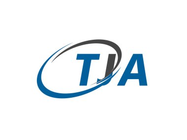 TJA yaratıcı logo tasarımı vektör çizimi