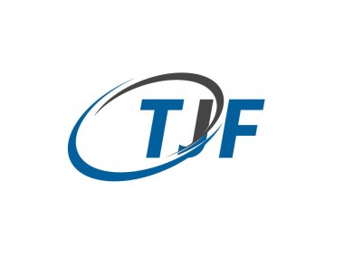 TJF yaratıcı logo tasarımı vektör çizimi