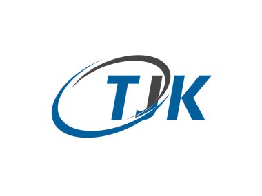 TJK yaratıcı logo tasarımı vektör çizimi