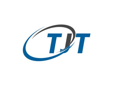 TJT yaratıcı logo tasarımı vektör çizimi
