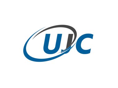 UJC yaratıcı logo tasarımı vektör çizimi
