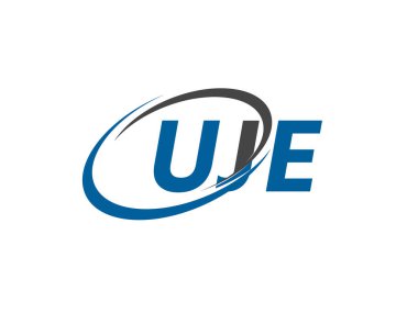 UJE yaratıcı logo tasarımı vektör çizimi