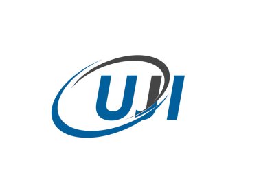 UJI yaratıcı logo tasarımı vektör çizimi