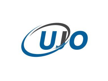 UJO yaratıcı logo tasarımı vektör çizimi