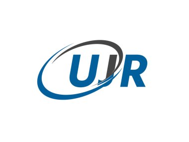 UJR yaratıcı logo tasarımı vektör çizimi