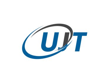 UJT yaratıcı logo tasarımı vektör çizimi