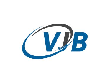 VJB yaratıcı logo tasarımı vektör çizimi