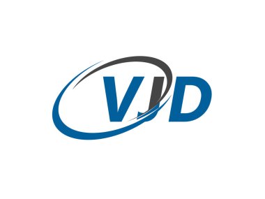 VJD yaratıcı logo tasarımı vektör çizimi