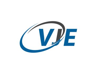 VJE yaratıcı logo tasarımı vektör çizimi