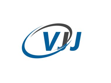 VJJ yaratıcı logo tasarımı vektör çizimi
