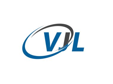 VJL yaratıcı logo tasarımı vektör çizimi