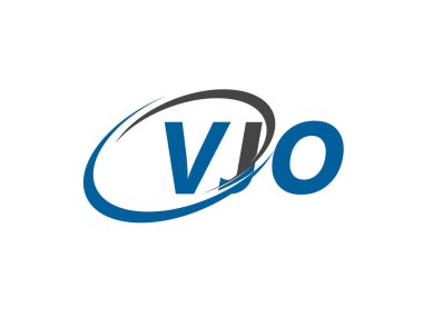 VJO yaratıcı logo tasarımı vektör çizimi