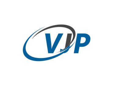 VJP yaratıcı logo tasarımı vektör çizimi