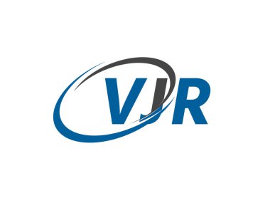 VJR yaratıcı logo tasarımı vektör çizimi