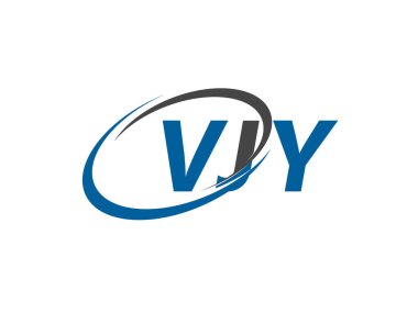 VJY yaratıcı logo tasarımı vektör çizimi