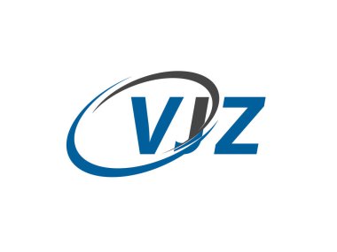 VJZ yaratıcı logo tasarımı vektör çizimi