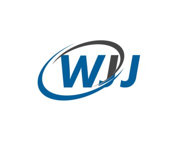 WJJ yaratıcı logo tasarımı vektör çizimi