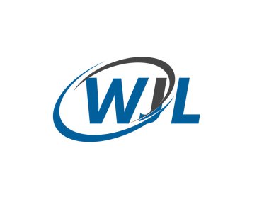WJL yaratıcı logo tasarımı vektör çizimi