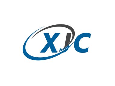 XJC yaratıcı logo tasarımı vektör çizimi