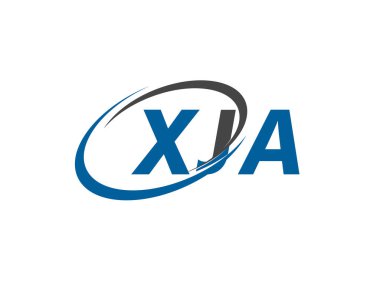 XJA yaratıcı logo tasarımı vektör çizimi