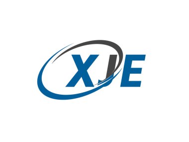 XJE yaratıcı logo tasarımı vektör çizimi