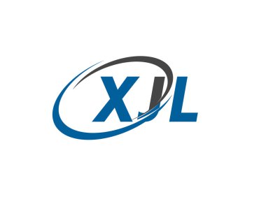 XJL yaratıcı logo tasarımı vektör çizimi