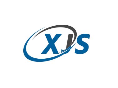 XJS yaratıcı logo tasarımı vektör çizimi