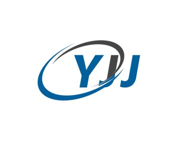 YJJ yaratıcı logo tasarımı vektör çizimi
