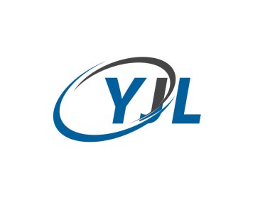 YJL yaratıcı logo tasarımı vektör çizimi