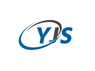 YJS yaratıcı logo tasarımı vektör çizimi