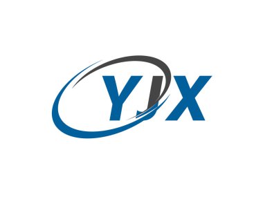YJX yaratıcı logo tasarımı vektör çizimi