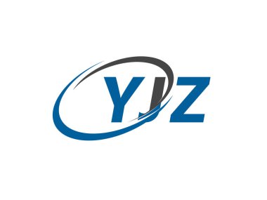 YJZ yaratıcı logo tasarımı vektör çizimi