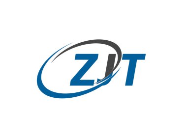 ZJT yaratıcı logo tasarımı vektör çizimi