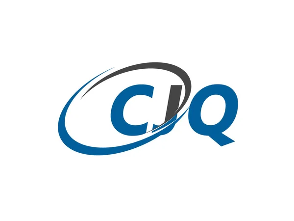 Cjq Kreativní Logo Design Vektorové Ilustrace — Stockový vektor