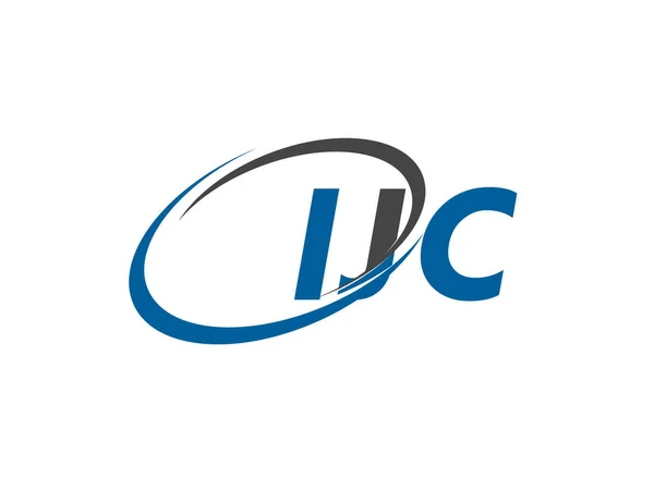 Ijc Criativo Logotipo Design Vetor Ilustração —  Vetores de Stock
