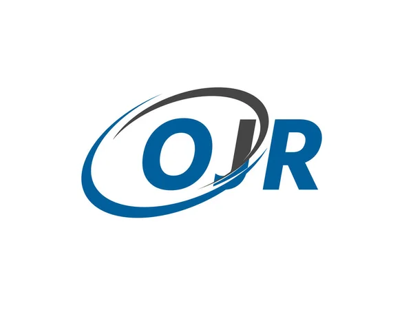 Ojr Criativo Logotipo Design Vetor Ilustração —  Vetores de Stock