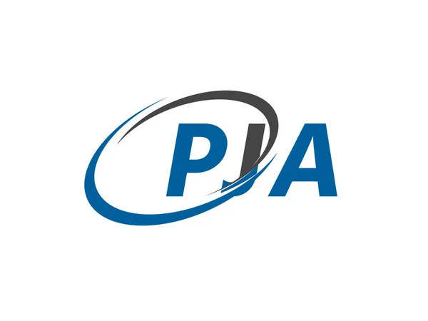 Illustration Vectorielle Design Logo Créatif Pja — Image vectorielle