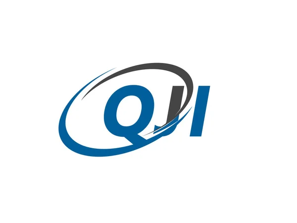 Εικονογράφηση Φορέα Σχεδιασμού Δημιουργικού Λογότυπου Qji — Διανυσματικό Αρχείο