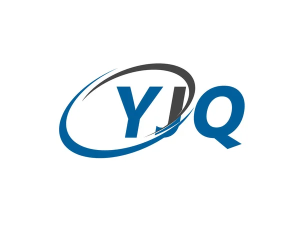 Yjq Creative Logo Design Vector Illustration — Stock Vector