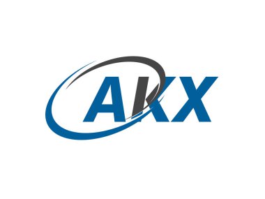 AKX yaratıcı logo tasarımı vektör çizimi