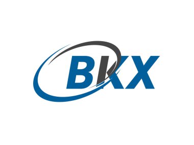 BKX yaratıcı logo tasarımı vektör çizimi