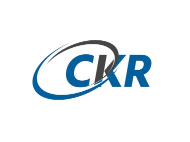 CKR yaratıcı logo tasarımı vektör çizimi
