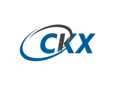 CKX yaratıcı logo tasarımı vektör çizimi