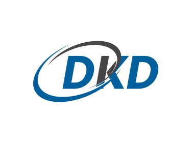 DKD yaratıcı logo tasarımı vektör çizimi